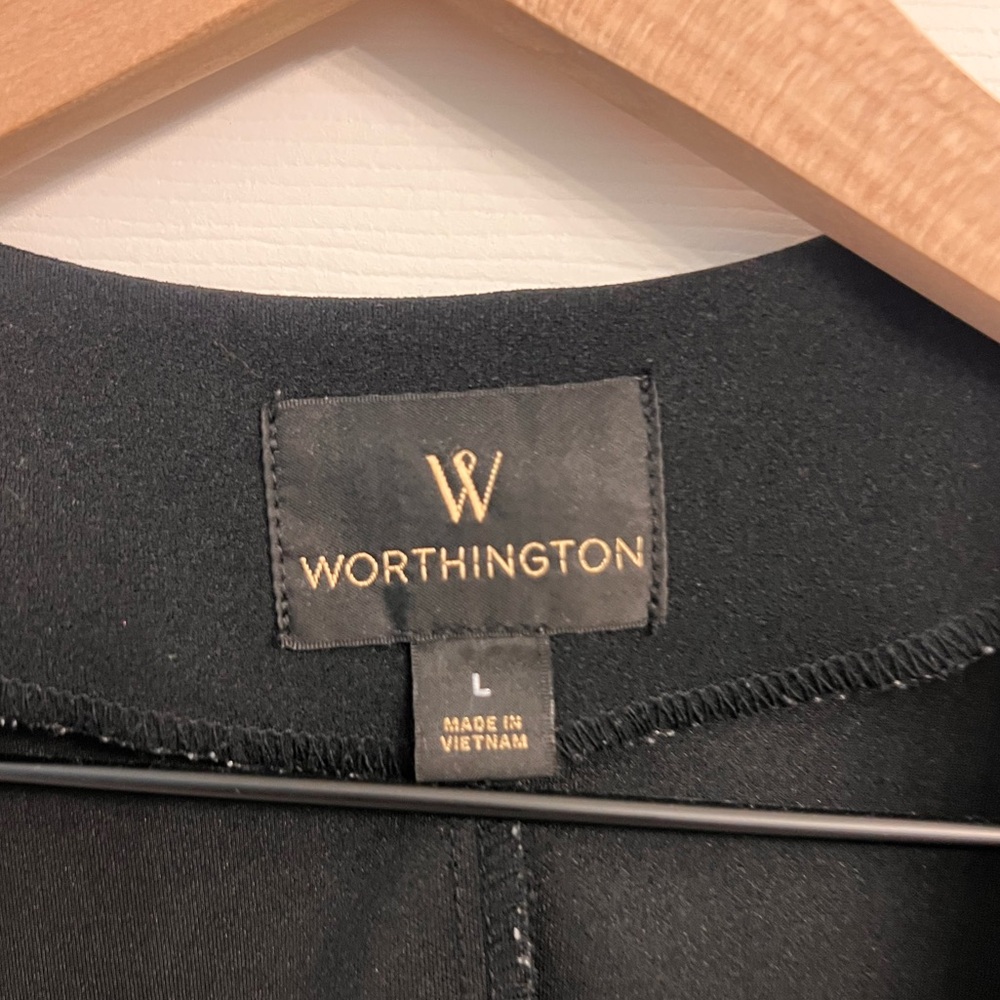 Worthington Open Front Blazer 3/4 sleeve - Picture 3 of 4